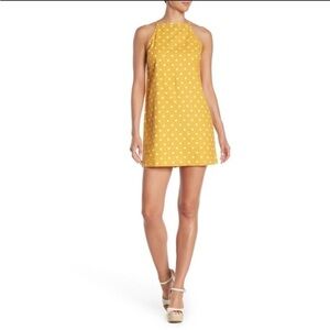 Abound Women’s Yellow Polka Dot Linen Blend Sundress Size Large